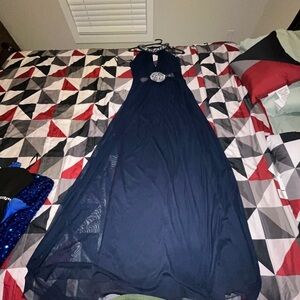 Navy blue formal dress only worn once